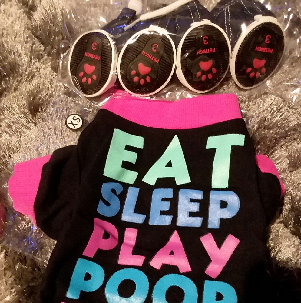 extra small dog shirts + dog shoes